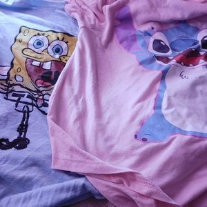 Spongebob and Stitch T-Shirt